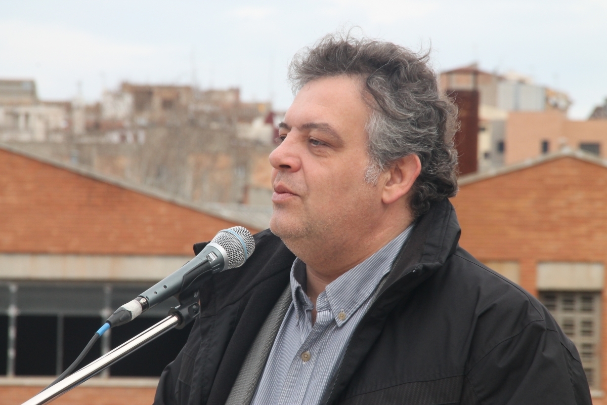 Romero, alcalde de Montbui, en un acte del 2015