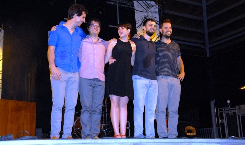 El grup penedesenc, al final del seu concert a Piera