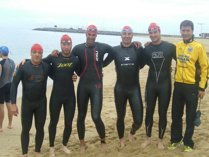 Els atletes del CAI Triatló Petromiralles