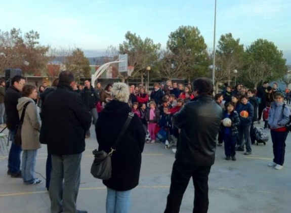Protesta a Òdena. Foto: Aj. Òdena