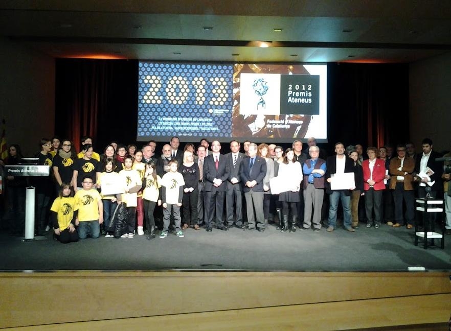 Foto de Família dels Premis Ateneus 2012