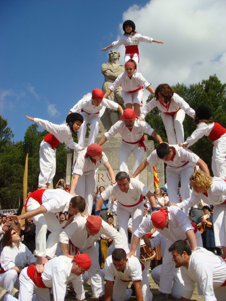 Els Falcons de Piera, una de les colles participants en la cercavila