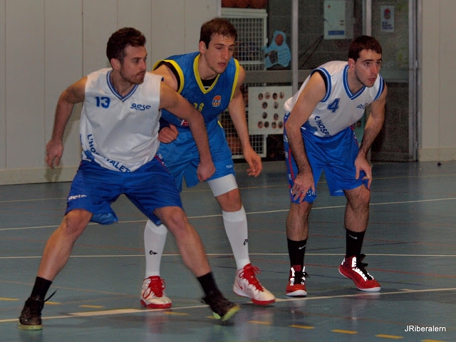 Bon partit del sènior masculí davant l'AESE. Foto: J. Ribera