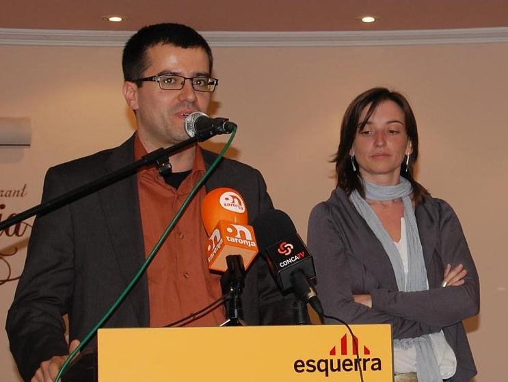 Josep Mª Palau i Marina Llansana en un acte recent - arxiu