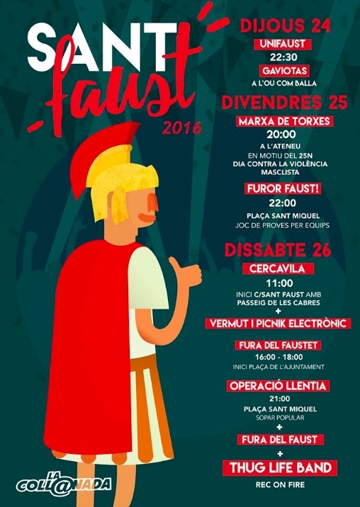 Podeu consultar la programació al cartell de l'esdeveniment.