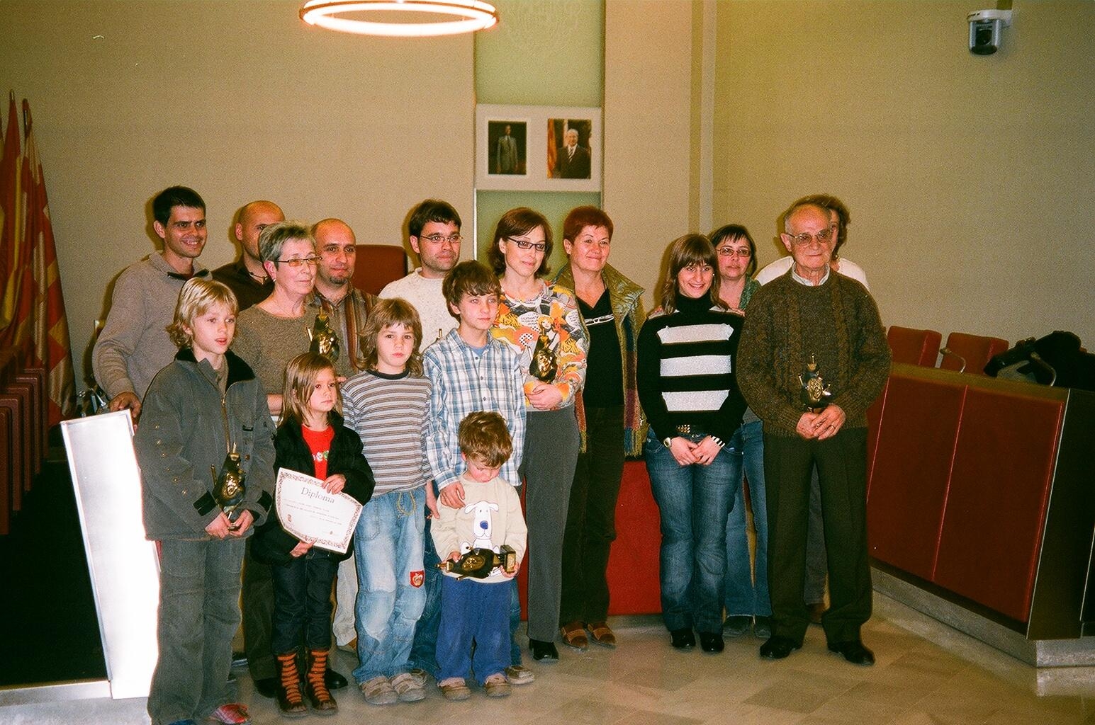 Els guanyadors en l'entrega de premis de l'any passat