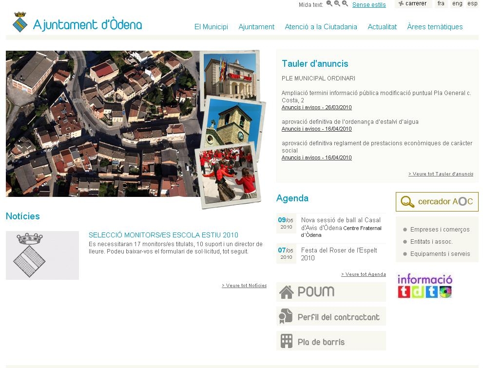 Pàgina web municipal