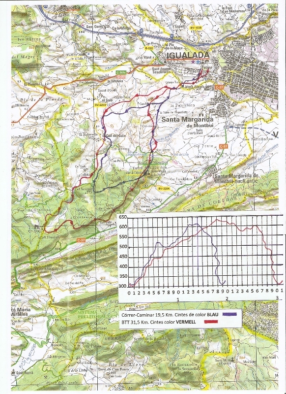 Perfil de la cursa d'Igualada