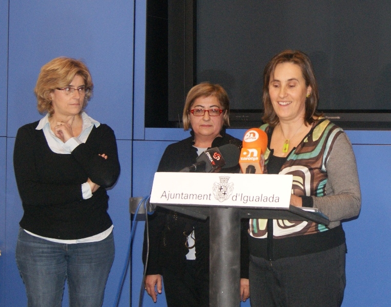 Montserrat Oliva, a l'Ajuntament d'Igualada