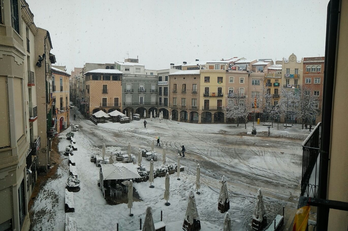 La Plaça de l'Ajuntament igualadina FOTO: Carola Oller