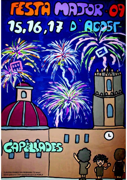 Cartell de la Festa Major de Capellades '09, fet per Clàudia Pàmies