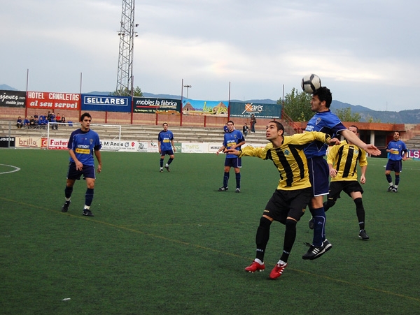 Imatge de la jornada passada, davant el Muntanyesa