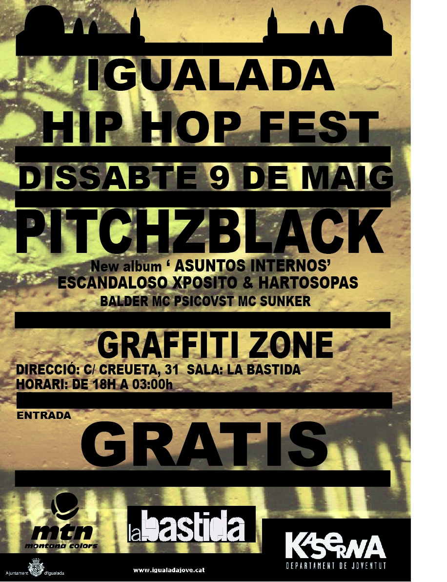 Cartell de l'Igualada Hip Hop Fest