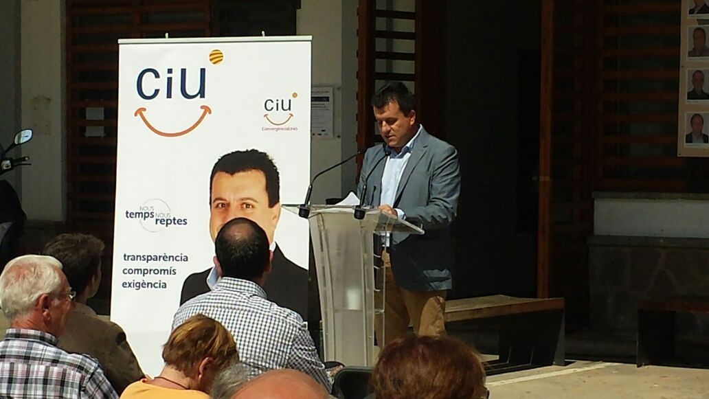 Josep Llompart, candidat de CiU a Piera