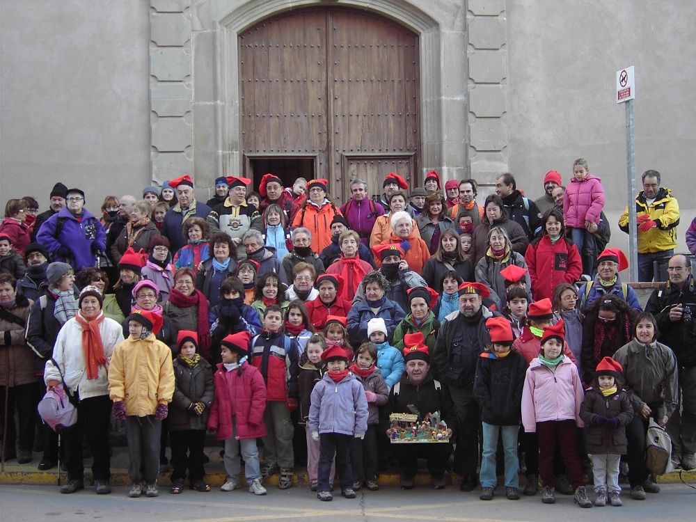 La Colla Excursionista porta el pessebre al Pujol de la Guàrdia