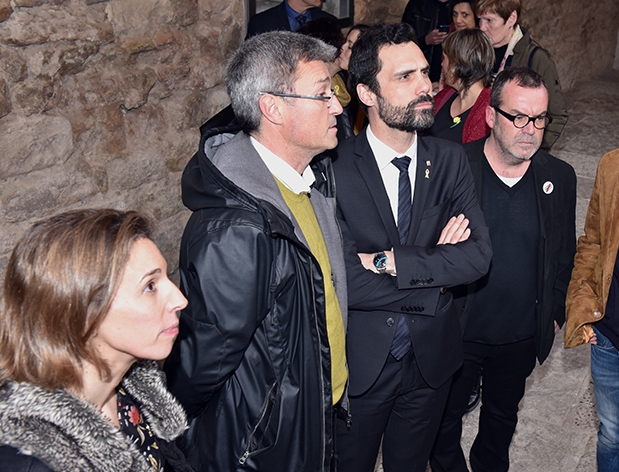 Jaume Ars amb el President Torrent en un acte a l'Escola Pia