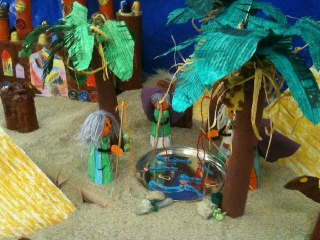 Pessebre ecològic Acadèmia Igualada