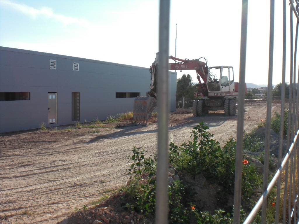 Vista de les obres a la Llar