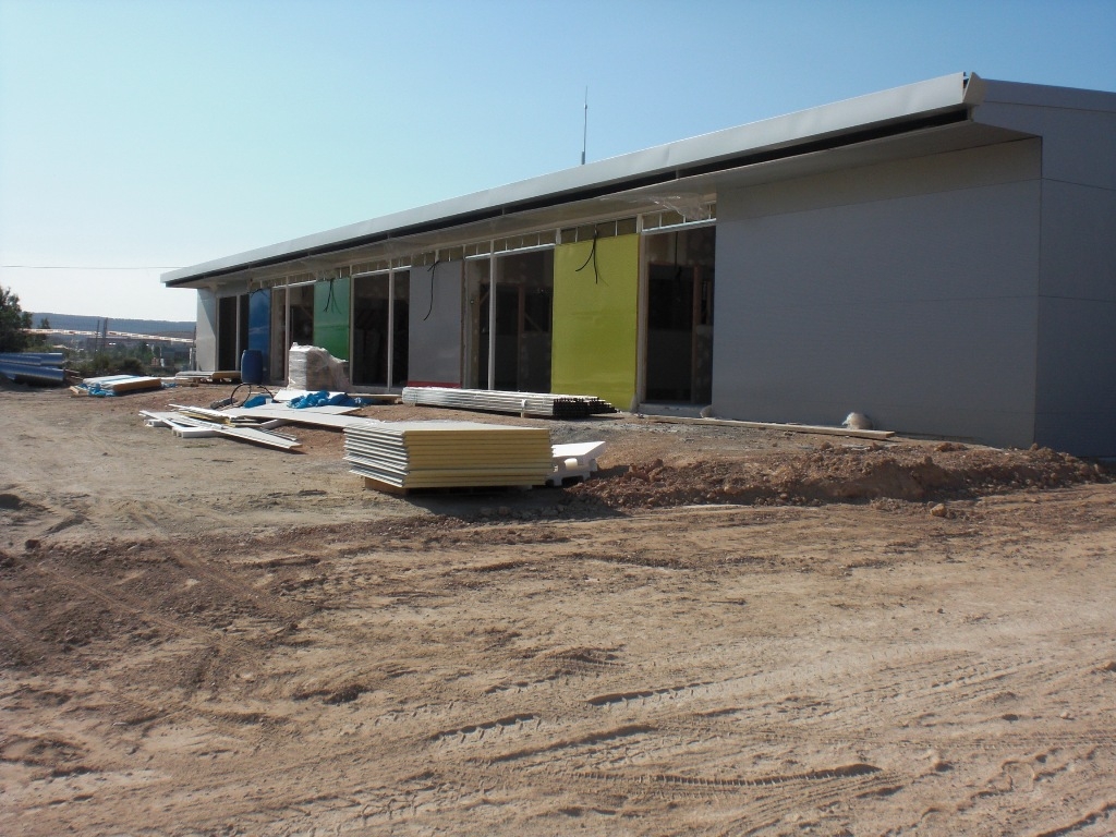 Vista de les obres a la Llar
