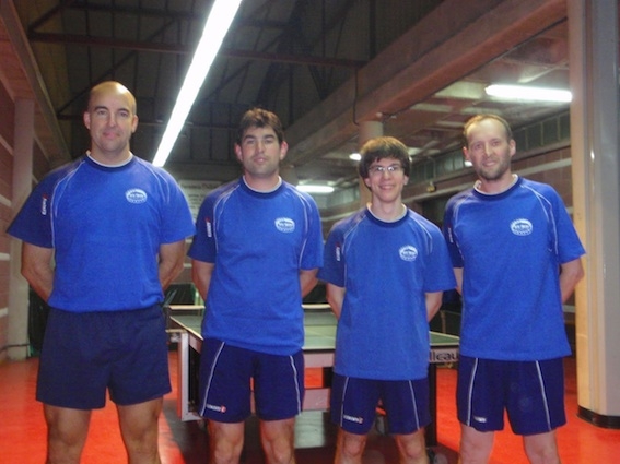 3a nacional. D'esquerra a dreta, Joan Bertran, Josep Mª Alonso, Ricard Alert i Roger Domingo
