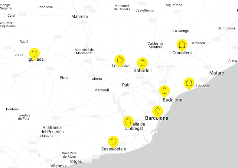 Aquests són els altres 8 punts del territori català on es va desenvolupar la campanya.