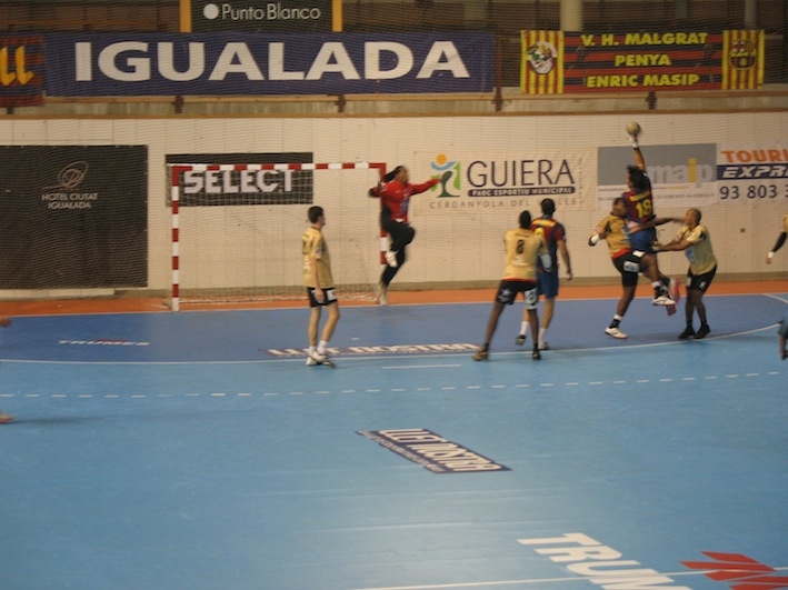 Lliga del Pirineus Masculina d’Handbol, disputada el 2007 a Igualada.