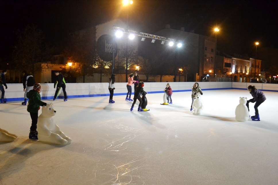 La pista de gel, la jornada de la seva inauguració