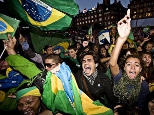 L'eufòria en el nomenament de Rio com a seu olímpica - foto rpp.com