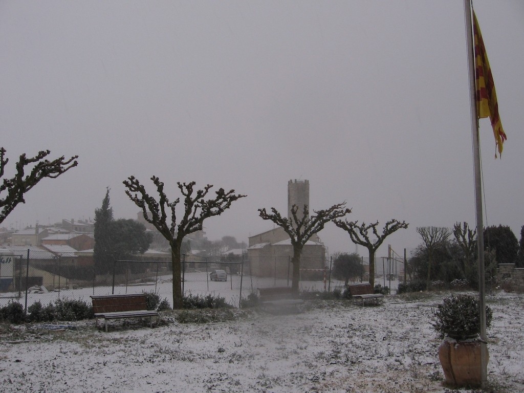 Nevada del dia 21 des de l'observatori