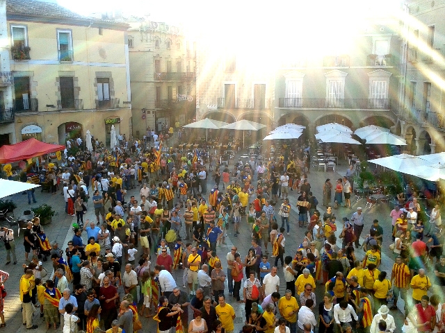 Els participants s'han reunit a l'acabar a la Plaça de l'Ajuntament d'Igualada