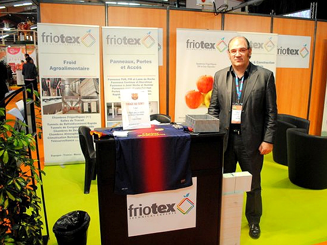 Francesc Jorba, director general de l’empresa en un estand de Friotex