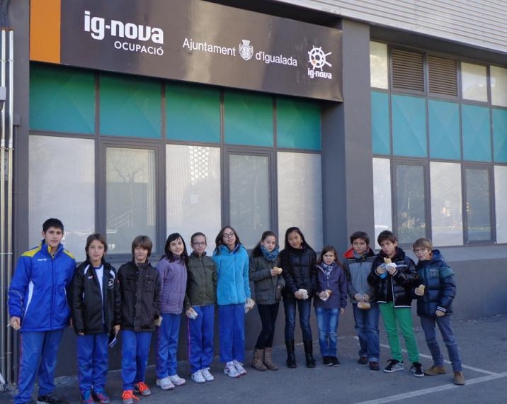 Alumnes de 5è de Primària a Ig-nova Empresa