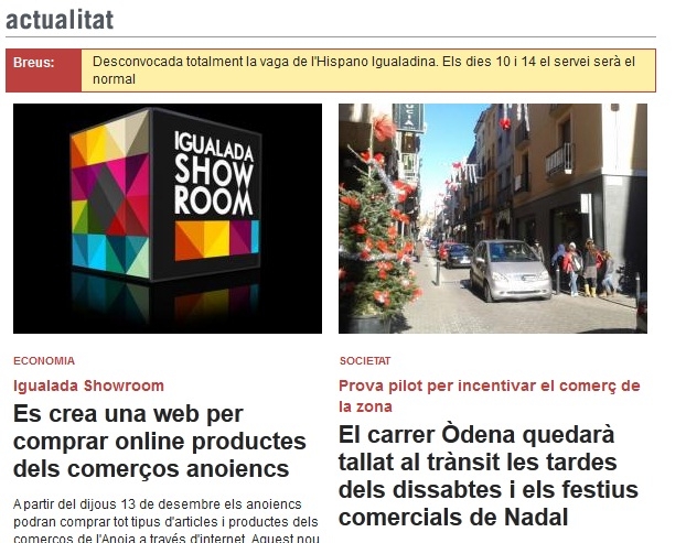 Portada de divendres 7 de desembre