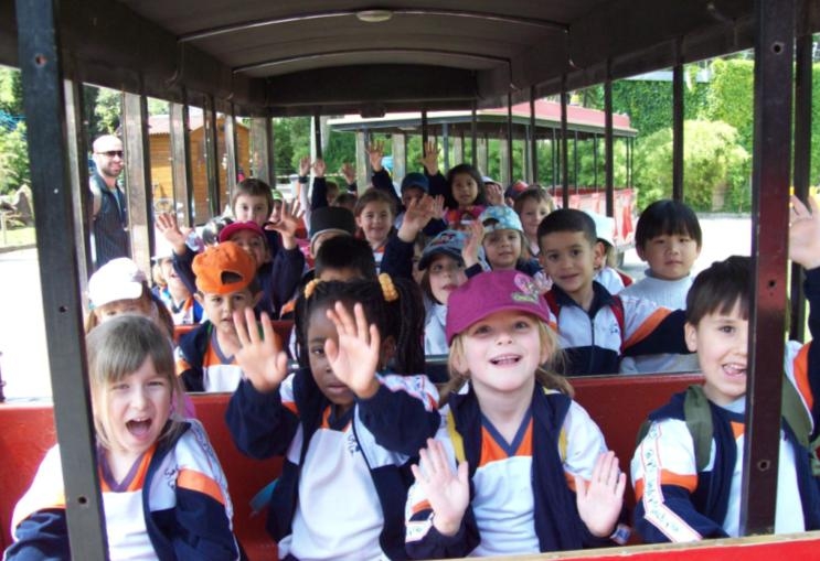 Després de dinar, passejada amb el tren pel zoo