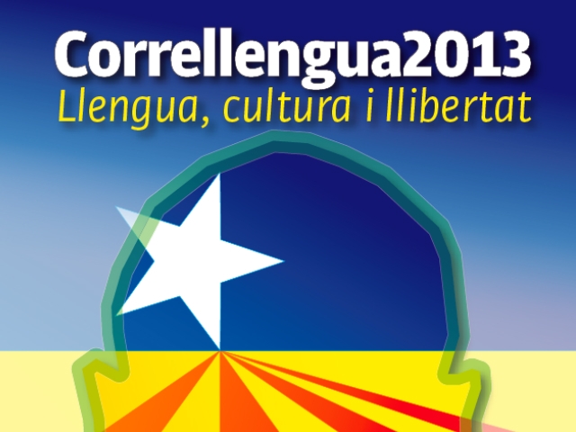 Fragment del cartell del correllengua 2013