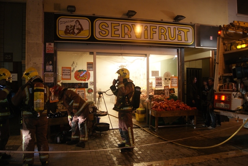 Els Bombers van apagar ràpidament el foc