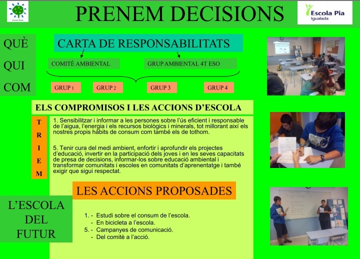 Pòster que els alumnes van presentar a la Conferència