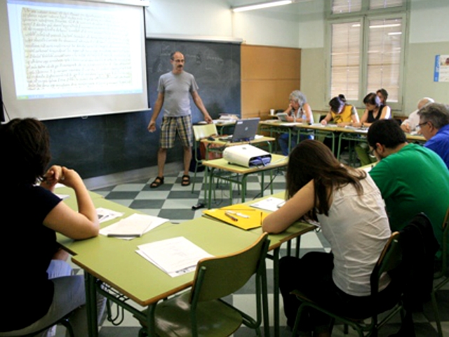 Una de les classes d'una edició anterior de la Universitat d'Estiu