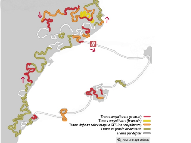 Mapa del Camí dels Països Catalans