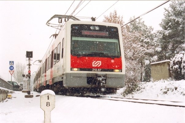 El Carrilet a la sortida d'Igualada (2006)