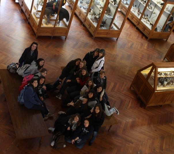 Les alumnes de 4t d'ESO al museu