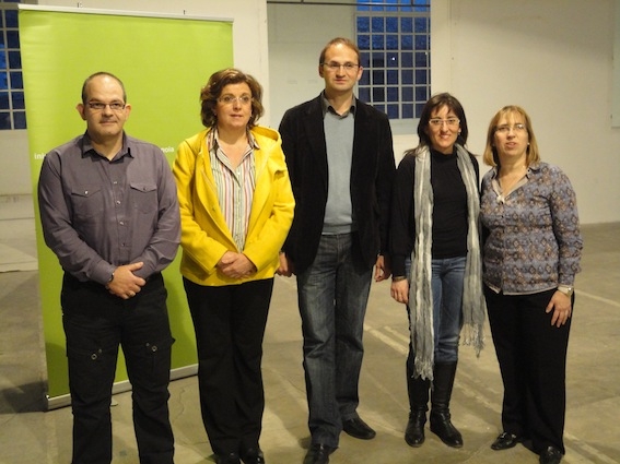 Albert Llatge, Montserrat Mateu, Joan Herrera, Coral Vázquez i Francina Gabarró