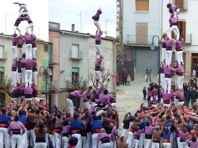 Actuació dels Moixiganguers a Guissona la temporada passada