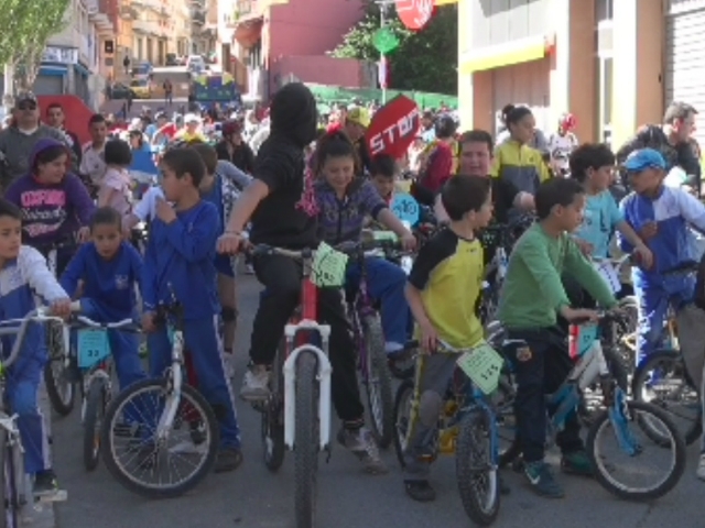 Participants a la festa de la bicicleta, aquest diumenge