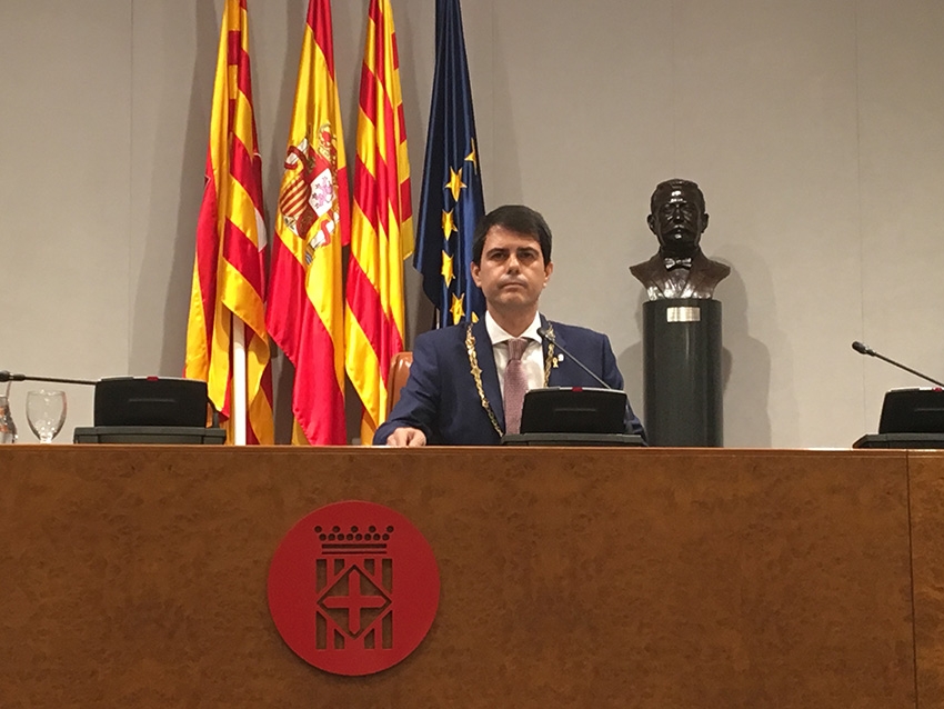 Castells presidint el Ple de la Diputacio de Barcelona (AnoiaDiari)