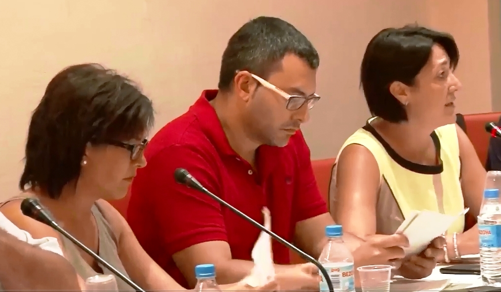 Els tres edils vilanovins del PSC, el darrer ple