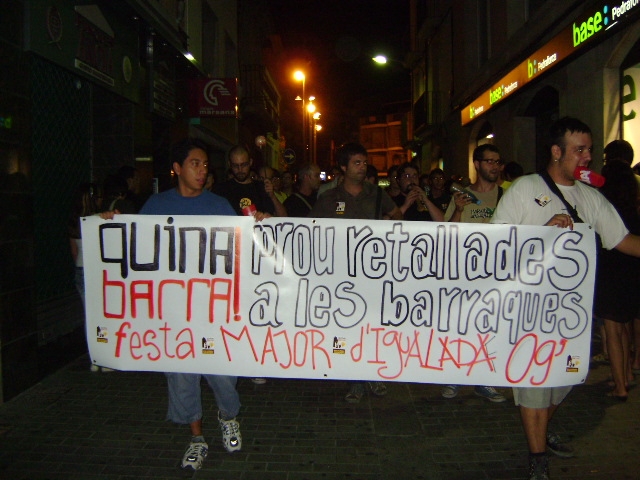 La pancarta ha arribat fins a Barcelona.