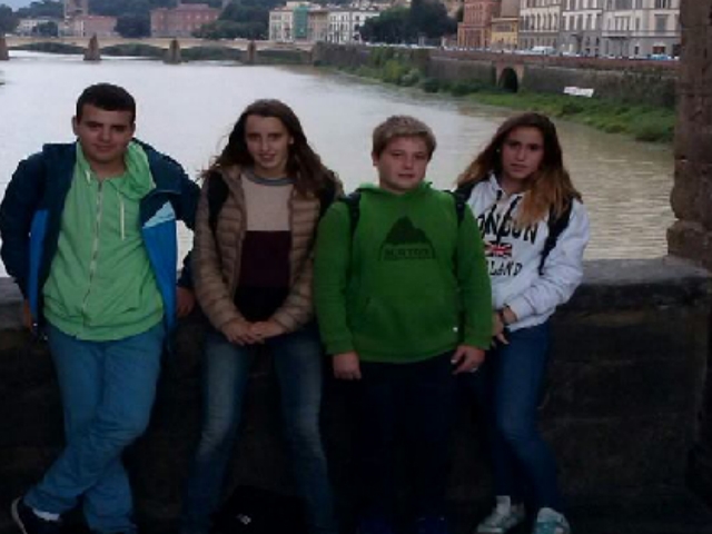 Alumnes del Pere Vives durant el seu viatge