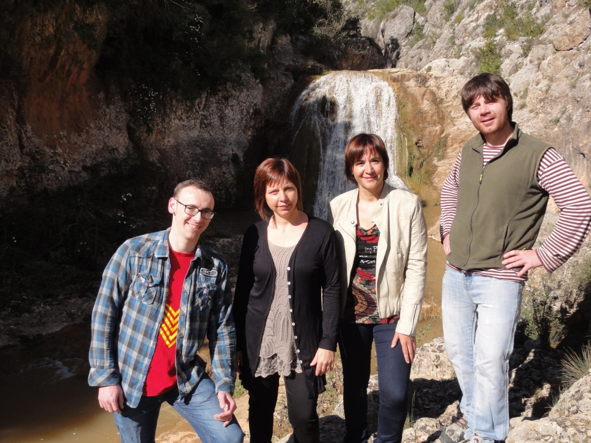 L'equip d'ERC a Orpí, amb Palet, segona a la dreta