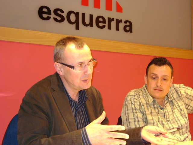 Joan Torras i Enric Asensio en la presentació d'aquestes propostes